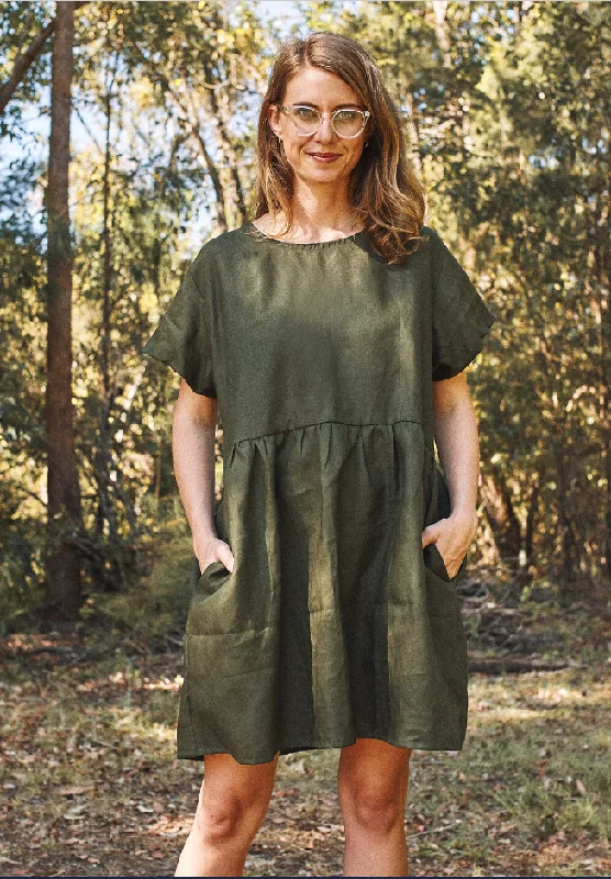 Common Stitch Fawn Dress Set Leather midi dresses