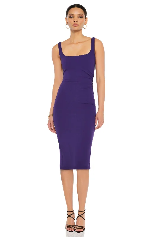 Nookie Glory Midi Dress - Amethyst Chiffon midi dresses