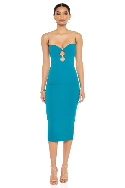 Nookie Muse Midi Dress - Topaz H&M midi dresses