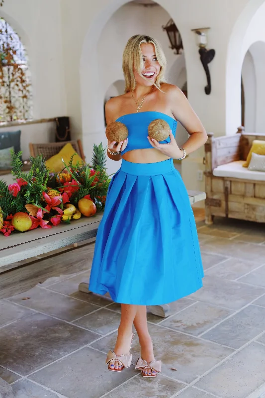 Willow Two Piece Set - Turquoise Minimalist midi dresses