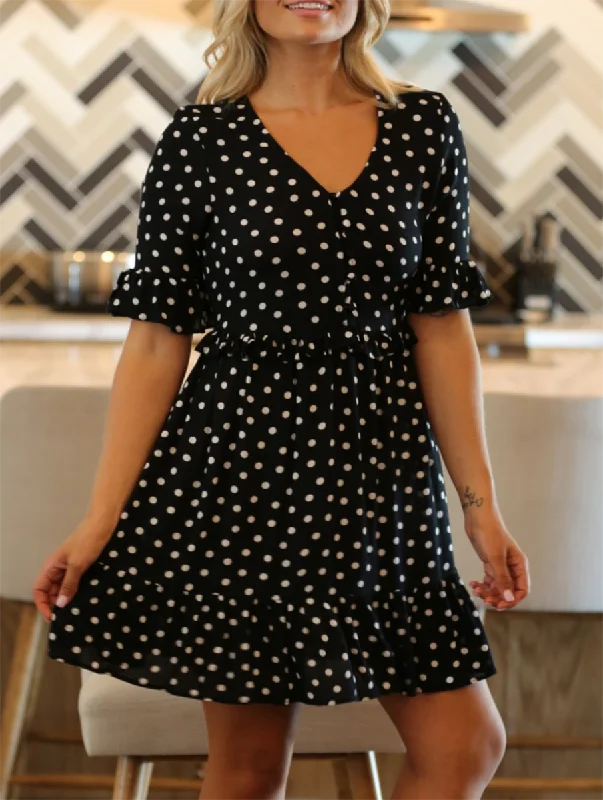 Destination Chic Polka Dot Dress Stylish unclassified dresses