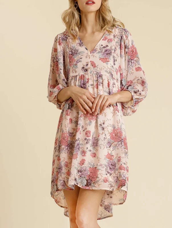 Get The Facts Babydoll Dress Comfortable unclassified dresses