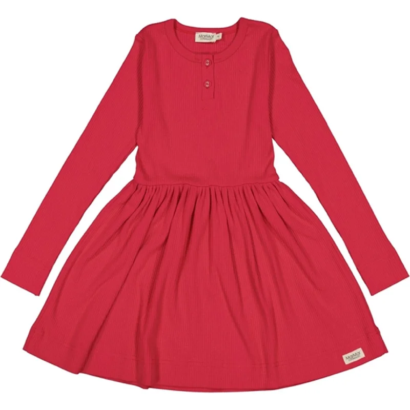MarMar Modal Red Currant Dira Dress Off-shoulder unclassified dresses