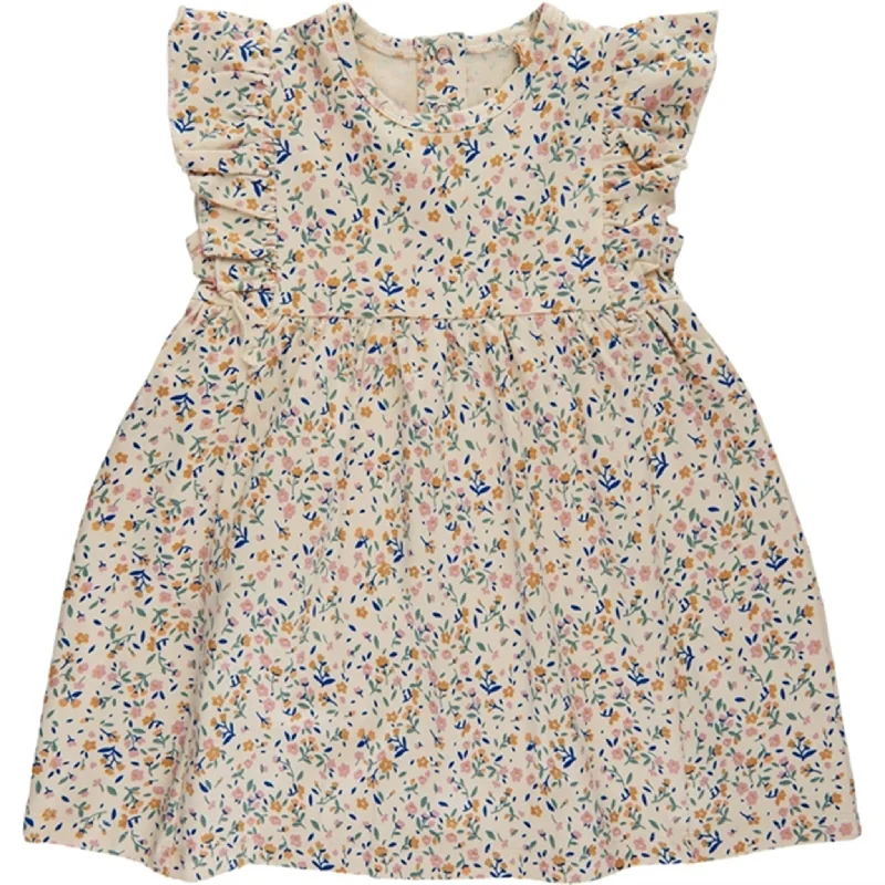 THE NEW Siblings White Swan Tiny Flower AOP Geraldine Dress Chiffon unclassified dresses