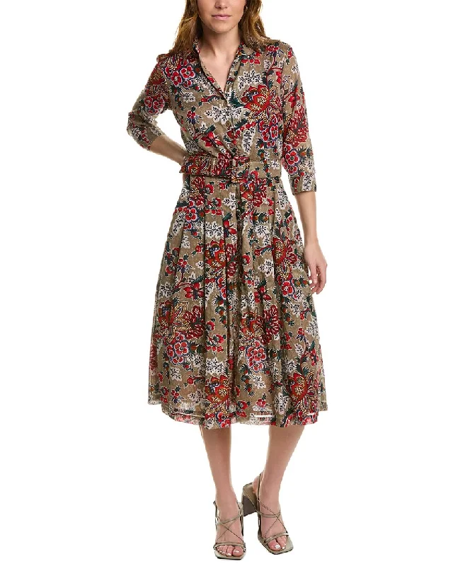 Samantha Sung Audrey 3 Shirtdress Loose Shirt Dress
